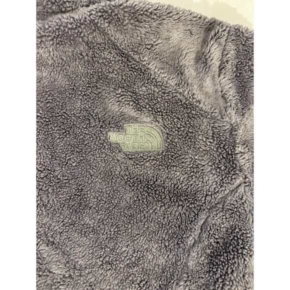 The North Face Osito 2 Full Zip Jacket Womens Medium Gray Fleece Deep Pile - Picture 5 of 10